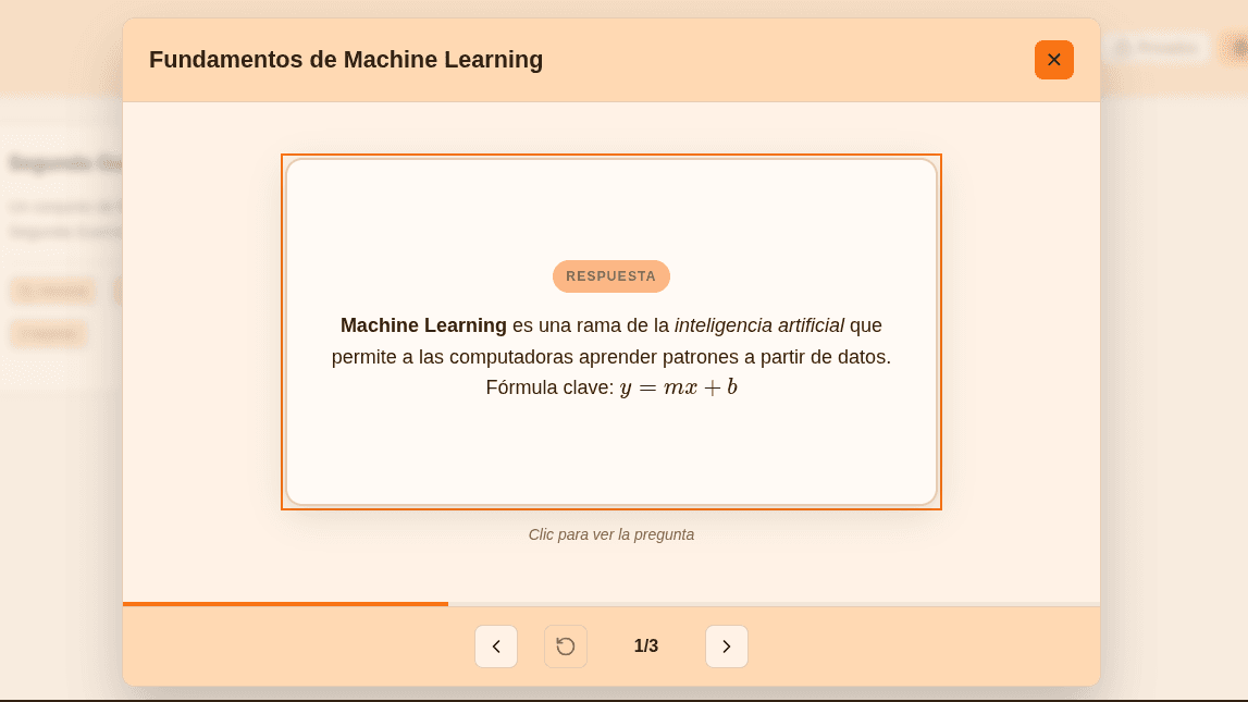 Tarjetas de estudio flashcards comunitarias