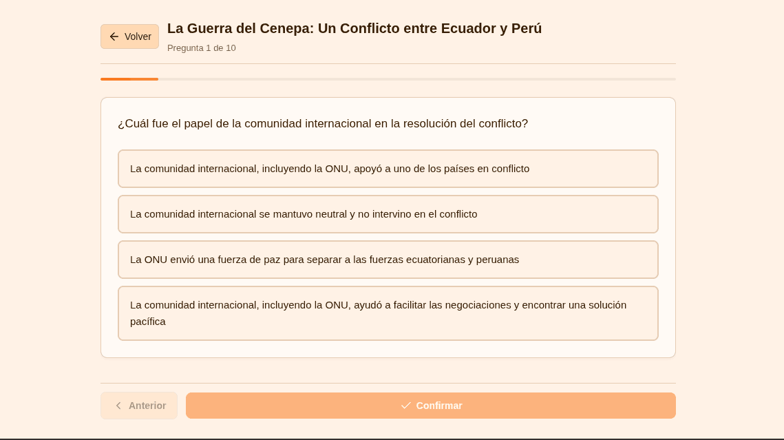 Vista previa de examen con preguntas de opción múltiple en LearnYos